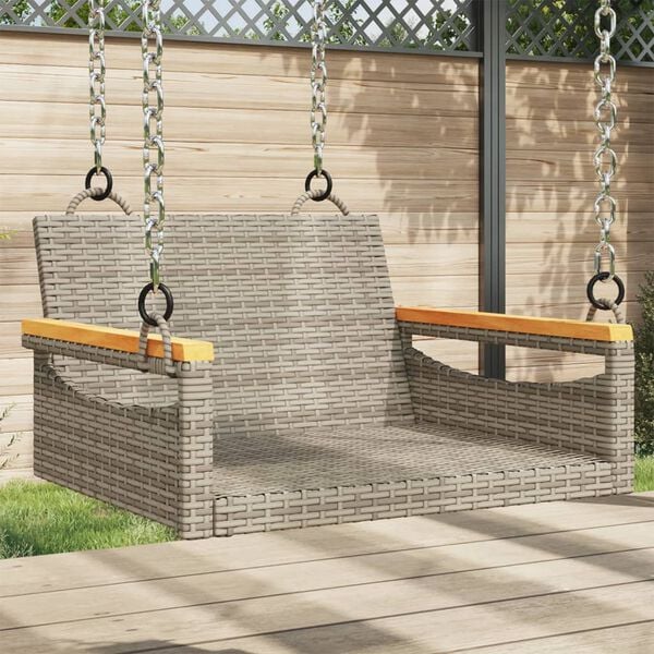 vidaXL Patio Swing Bench Gray