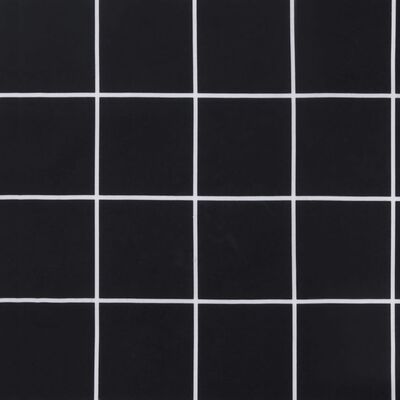 vidaXL Garden Bench Cushion Black Check Pattern 39.4"x19.7"x2.8" Oxford Fabric