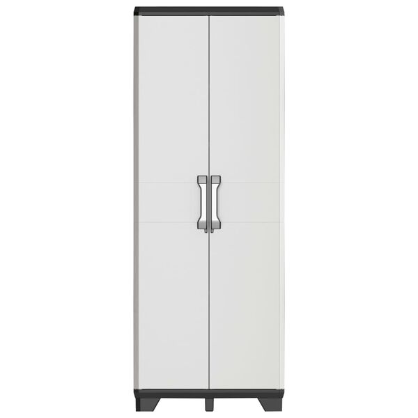 Keter Utility Cabinet Black and Gray Polypropylene Compact