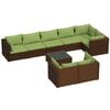 vidaXL Outdoor Lounge Set Brown