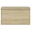 vidaXL Bench Sonoma oak Engineered wood 31.5x15.7x17.7 in Entryway Bench