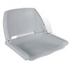 vidaXL Boat Seat Foldable Backrest No Pillow Grey 18.9x20.1x16.1"
