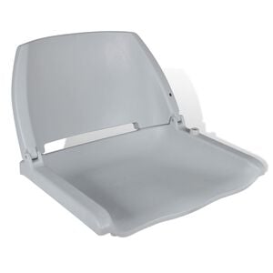 vidaXL Boat Seat Foldable Backrest No Pillow Grey 18.9x20.1x16.1"