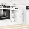 vidaXL Kitchen Base Cabinet White Engineered Wood Medium Adjustable Feet