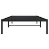 vidaXL Metal Bed Frame without Mattress Black 39.4"x74.8"
