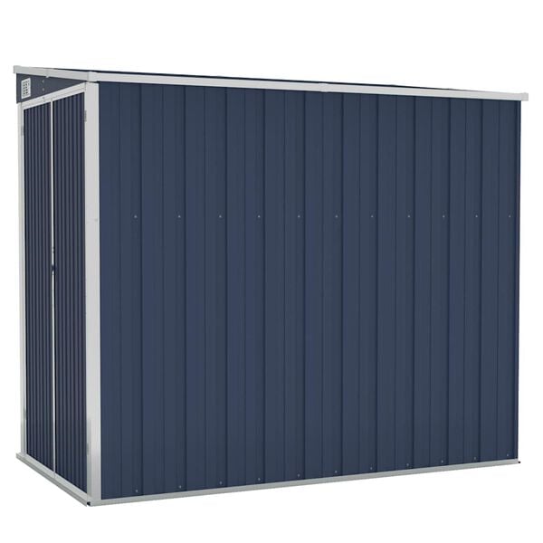 vidaXL Garden Shed Anthracite Galvanized steel 46.5 x 76.4 x 70.1 in