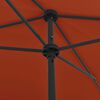 vidaXL Beach Parasol Terracotta Polyester Medium Tiltable
