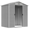 vidaXL Garden Shed Light gray Galvanized steel 75.2 x 51.2 x 78.0 in