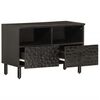 vidaXL TV Cabinet Black Solid mango wood, iron, engineered wood Medium