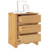 vidaXL Bedside Cabinet Drammen Oak 45 x 35 x 56 cm Solid pine wood