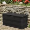 vidaXL Storage Box Black Polypropylene Medium Storage Box Rectangular