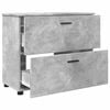 vidaXL Bathroom Furniture Set 3 pcs Concrete grey Engineered wood