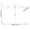 vidaXL Garden Parasol Terracotta Polyester 118.1x78.7 in Tiltable