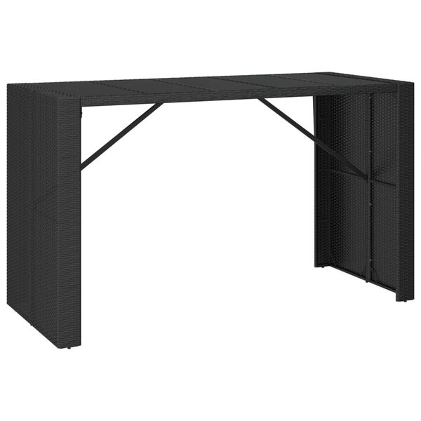 vidaXL Garden Bar Set Black
