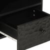 vidaXL Coffee Table Black Solid mango wood, engineered wood, iron Medium