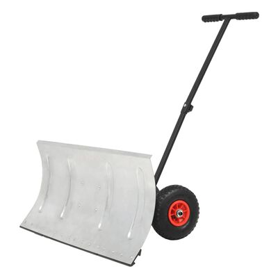 vidaXL Manual Snowplough with Wheels 39.4"x17.3"