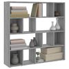 vidaXL Book Cabinet/Room Divider Gray Sonoma 41.3"x9.4"x40.2"