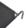 vidaXL Elevated Dog Bed Black Oxford fabric and powder-coated steel
