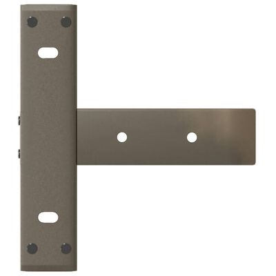 Bracket plate with holes and a vertical arm attachment