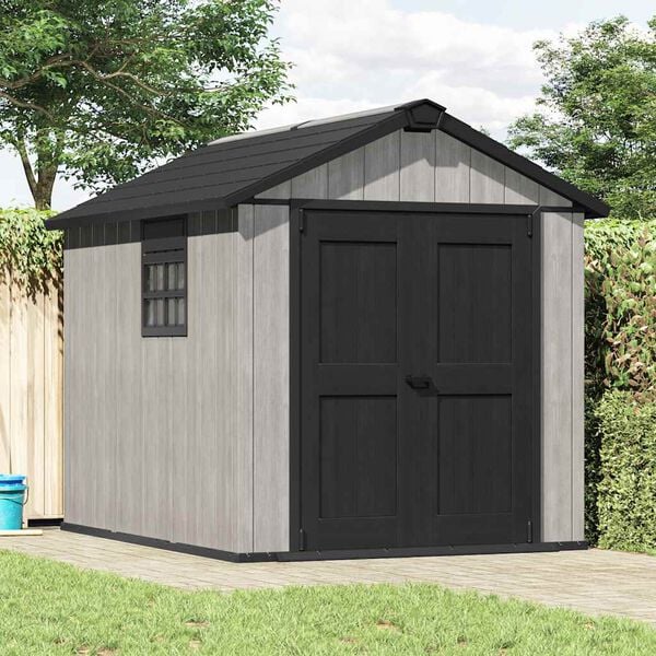 Keter Shed Brown/Anthracite Polypropylene, Steel Medium Durable