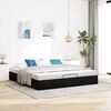 vidaXL Ottoman Bed Frame Black Velvet, Metal, Plywood, Engineered Wood