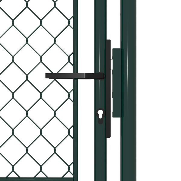 vidaXL Garden Gate Steel 39.4x59.1" Green