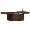 vidaXL Coffee Table Brown Oak Engineered Wood Medium Sliding Top