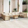 vidaXL Garden Sofa Set Beige