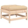 vidaXL Garden Lounge Set Beige Solid Pine Wood Large Modular