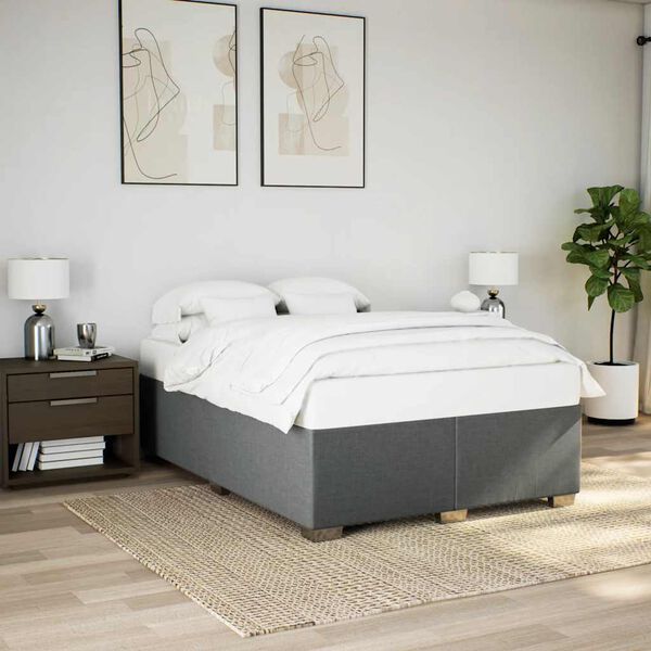 vidaXL Bed Frame Dark Gray
