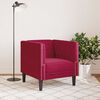 vidaXL Chesterfield Sofa Chair Wine red Velvet (100% polyester) Single