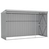 vidaXL Garden Shed Grey Galvanized Steel Large Garden Shed Rectangular