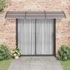 vidaXL Door Canopy Black Polycarbonate 118.1 x 29.5 in Durable