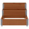 vidaXL Raised Bed Brown Solid pine wood Large Stackable Raised Bed