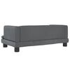 vidaXL Kids Sofa Dark Grey Velvet, Pine Wood, Foam Mini Rounded corners