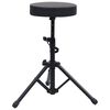 vidaXL Keyboard Stand and Stool Set Black