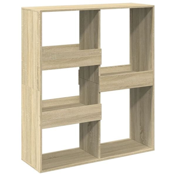 vidaXL Book Cabinet Sonoma Oak Engineered wood 39.4 x 13.0 x 45.3 in