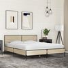 vidaXL Bed Frame Sonoma oak Engineered wood, metal, plywood Full