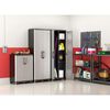 Keter Tall Cabinet Black and Grey Polypropylene Tall Adjustable Feet
