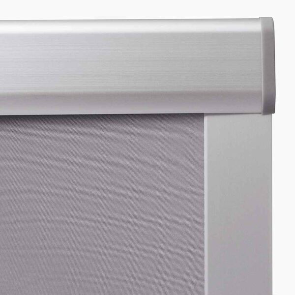 vidaXL Blackout Roller Blind Grey Blackout fabric, Aluminum
