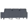 vidaXL 3-Seater Sofa Dark Gray Velvet, Metal, Foam 3-Seater