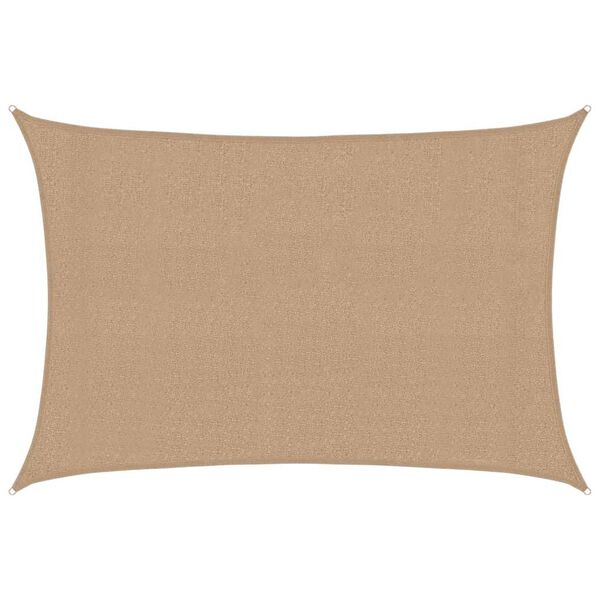 vidaXL Sunshade Sail 1.75 oz/ft² Taupe 9.8x14.8' HDPE