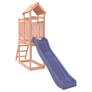 vidaXL Outdoor Playset Blue, Wood Color Solid Douglas wood, Polypropylene