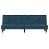 vidaXL Sofa Bed Light Gray Velvet (100% polyester), Plywood, Plastic Large