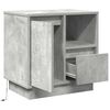 vidaXL Bedside Cabinet Concrete Grey 19.69 x 13.58 x 19.69 in