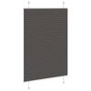vidaXL Pleated Blind Black 100% Polyester 37.4x59.1 in