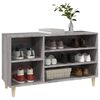vidaXL Shoe Cabinet Grey Sonoma Engineered Wood Medium Shoe Cabinet