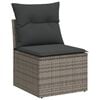 vidaXL Garden Sofa Set Gray, Dark Gray
