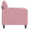 vidaXL Sofa Chair Pink Velvet Single Stylish Look Armchair