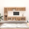 vidaXL TV Stands 6 Pcs Solid Wood Pine